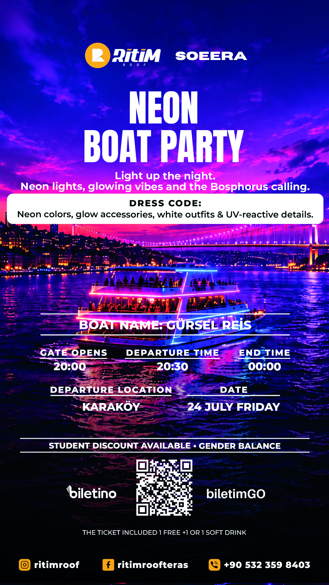 🛥️💜💚🩵  NEON BOAT PARTY 💜💚🩵🛥️