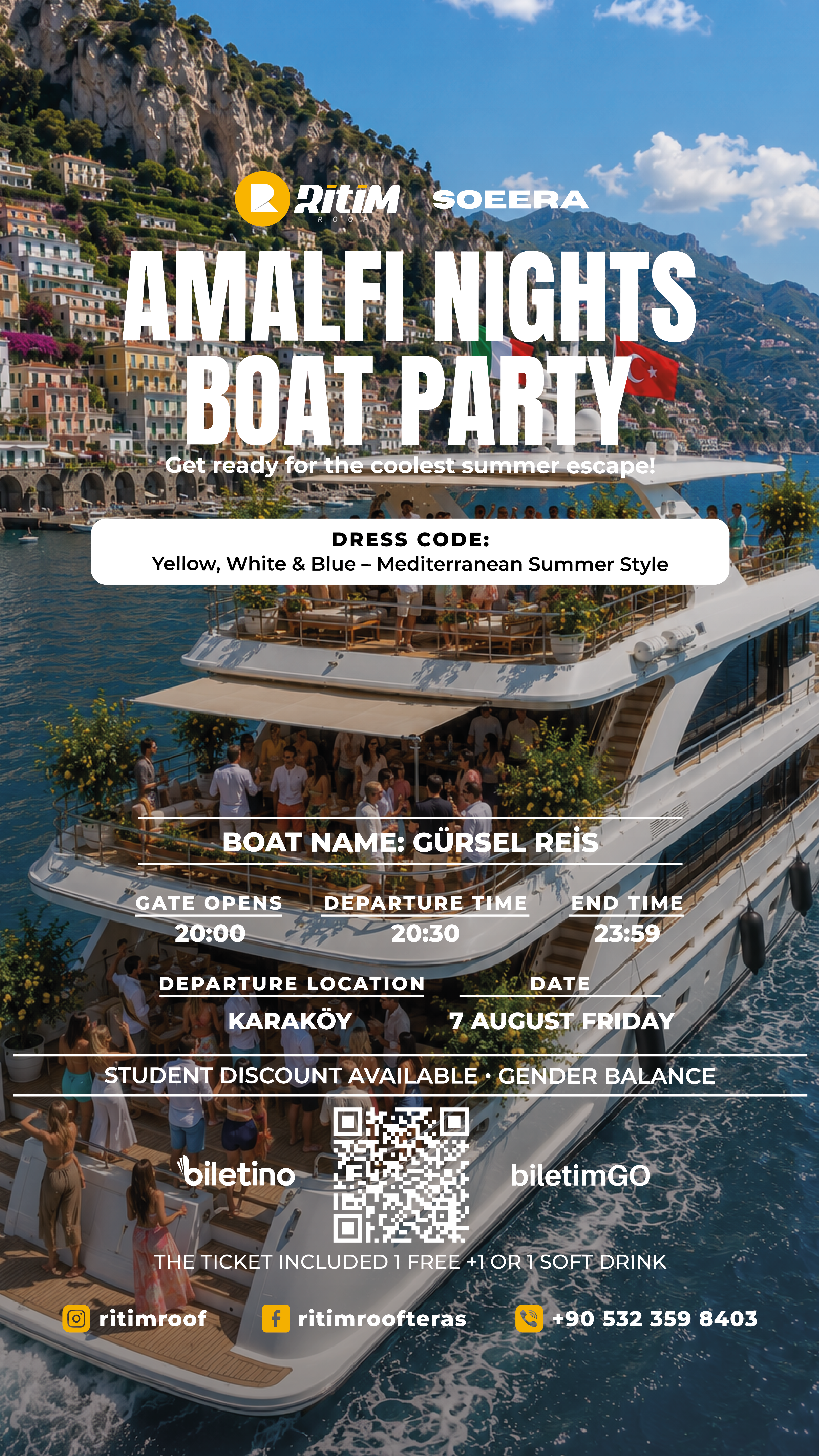 🍋 Amalfi Nights Boat Party 🍋
