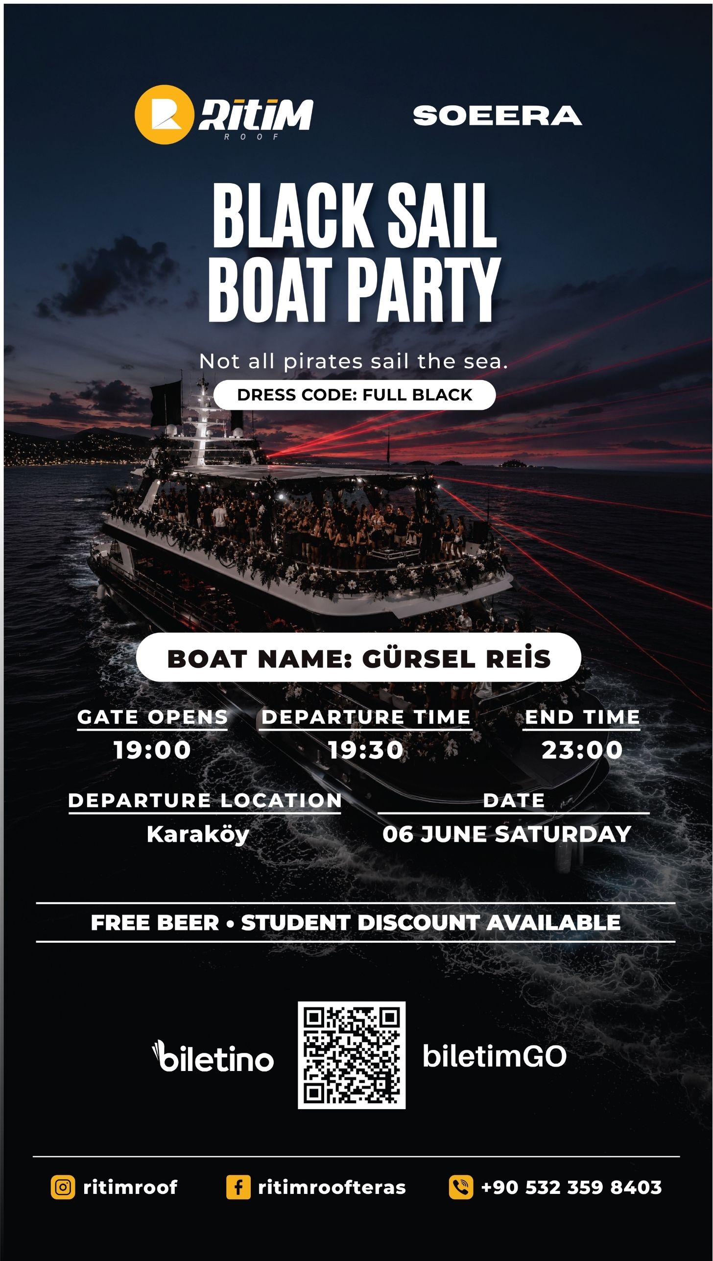 BLACK SAIL BOAT PARTY