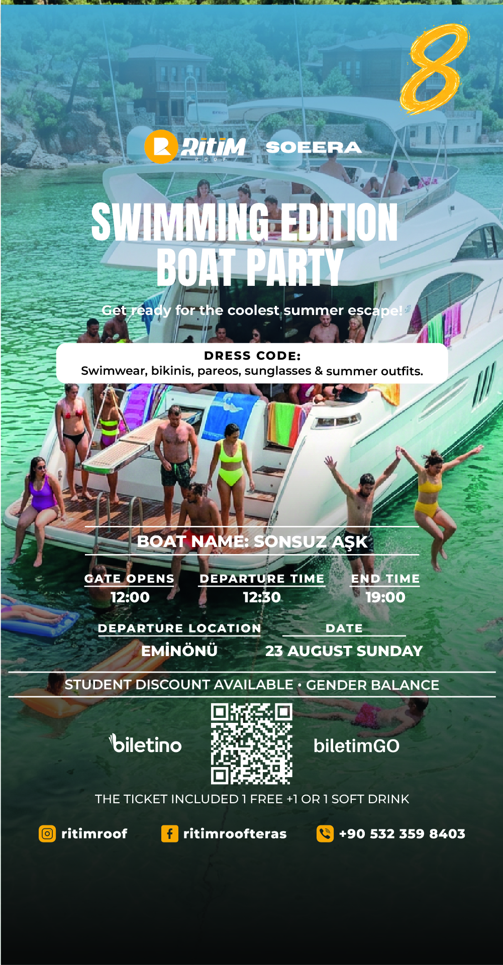 SWIMMING EDITION BOAT PARTY 8